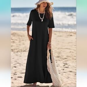 Maxi Short Sleeve T-shirt Dress